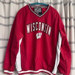 Colosseum Athletics Wisconsin Badgers Windbreaker Pullover - NEW Without Tags